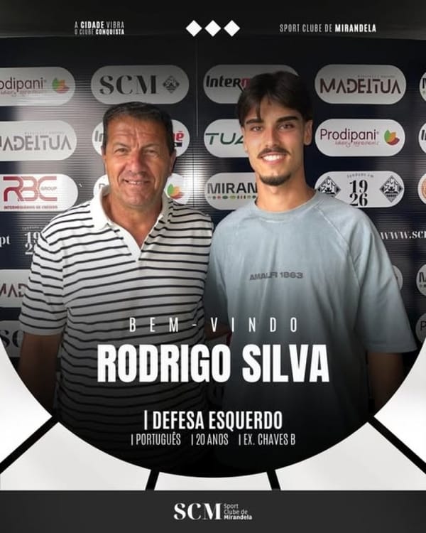 Lateral da formação “B” do Desportivo de Chaves ruma ao SC Mirandela